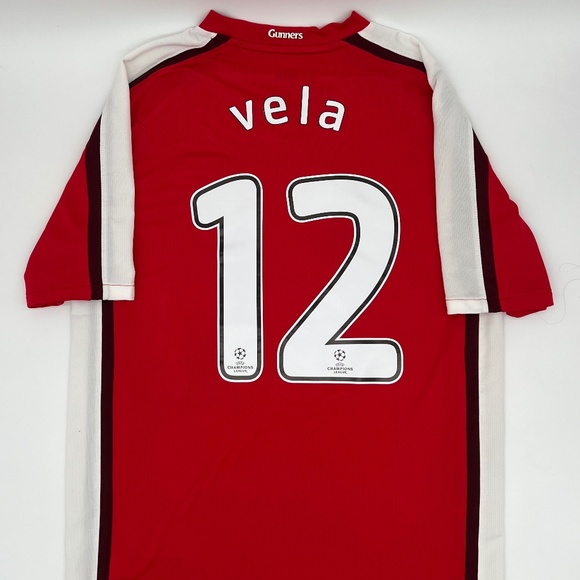 Vela #12 Arsenal 2008/2009/2010 Home ORIGINAL Nike VTG Soccer Jersey (M) - Picture 1 of 9
